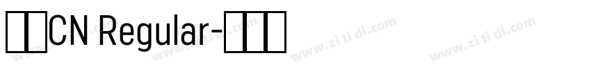 荣耀CN Regular字体转换 荣耀CN Regular字体转换